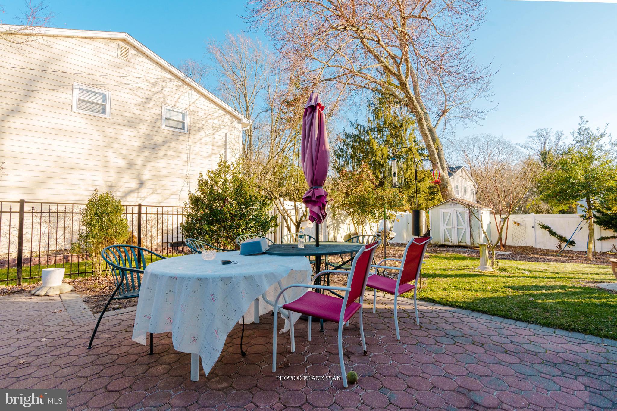 8 Ramsgate Road Cherry Hill, NJ 08003 - Photo 38 of 42 a view of a backyard with tables and chairs