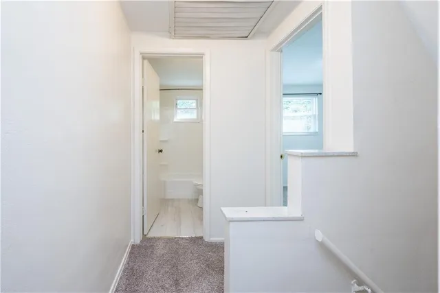 a view of bathroom with toilet