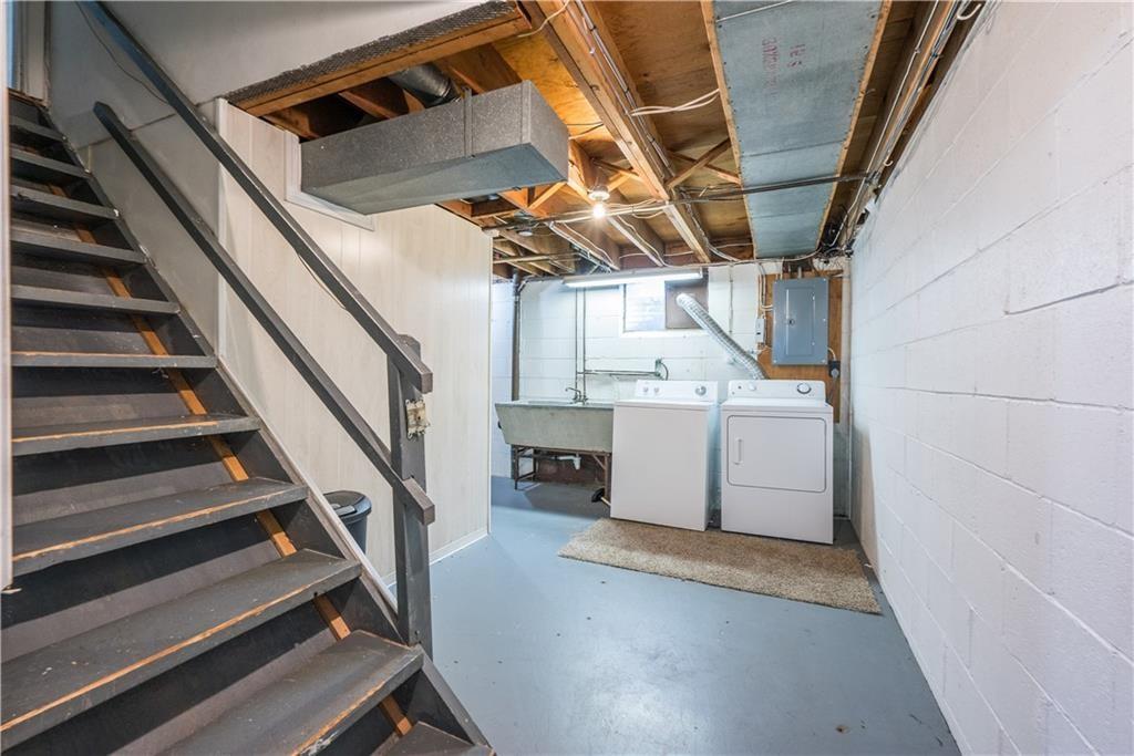 334 Moon Clinton Road, Unit B Coraopolis, PA 15108 - Photo 37 of 46 a utility room with dryer and washer