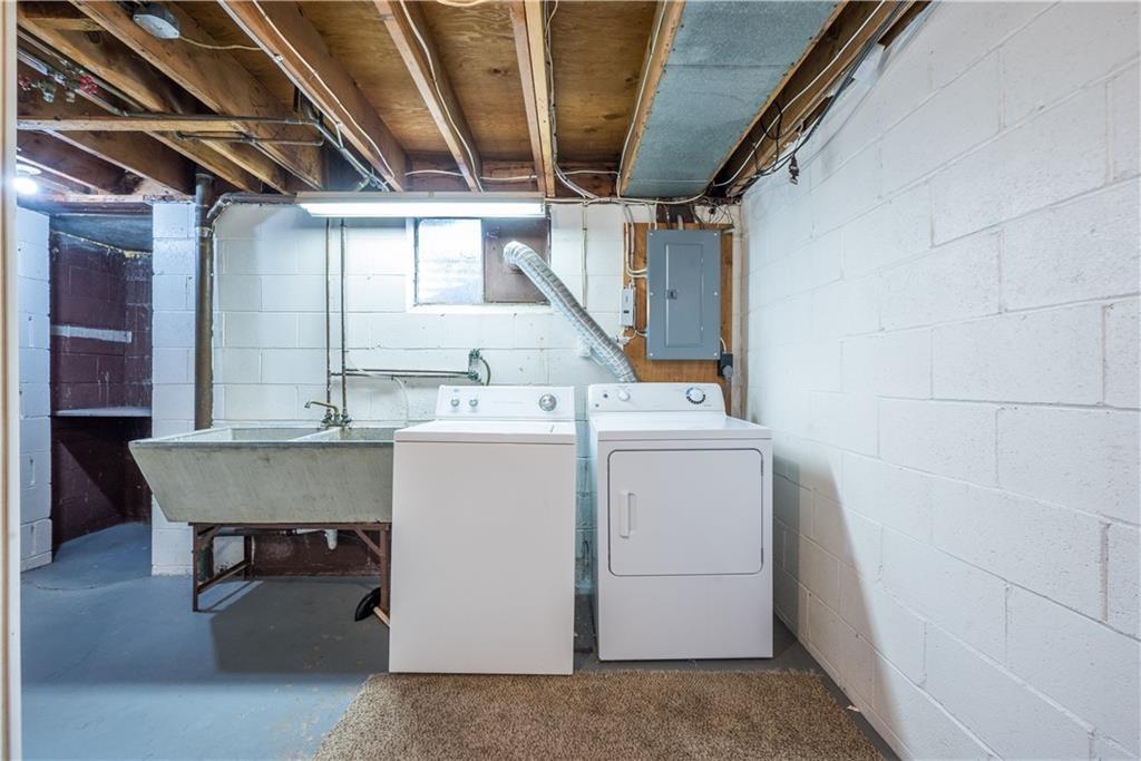 334 Moon Clinton Road, Unit B Coraopolis, PA 15108 - Photo 38 of 46 a utility room with dryer and washer