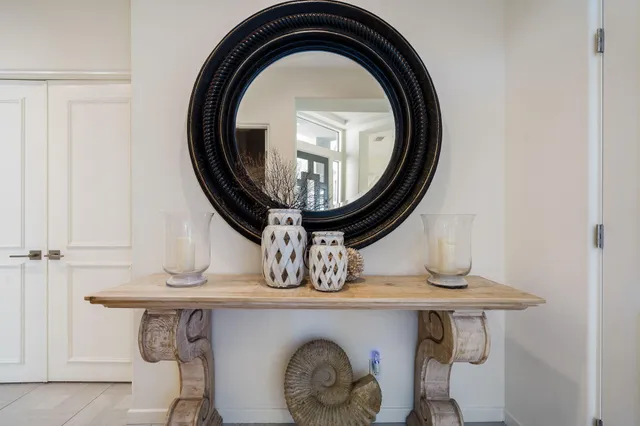 a room with a book shelf