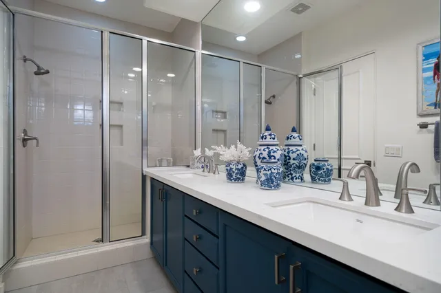 a utility room with cabinets