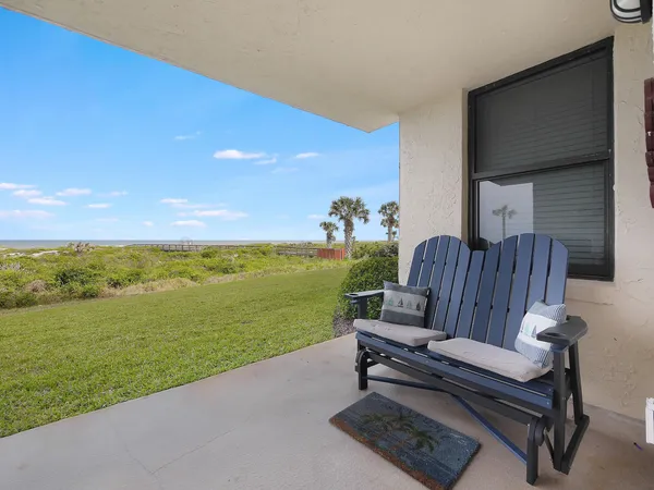 a view of a outdoor space with seating area