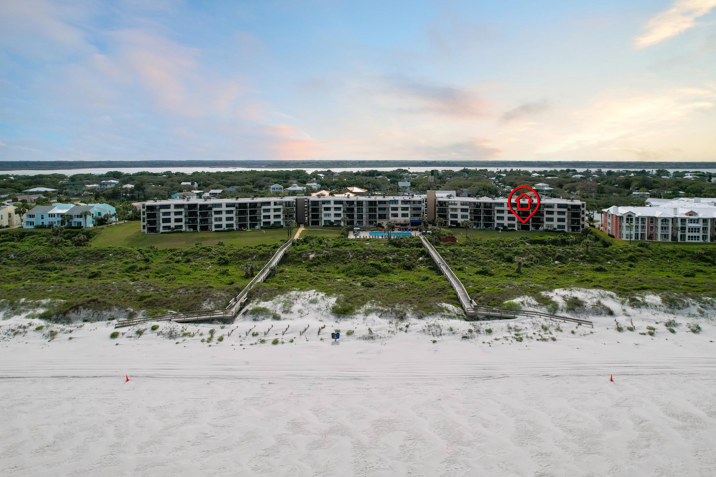 6240 A1A South St. Augustine, FL 32080 - Photo 37 of 44 an aerial view of a houses with a yard