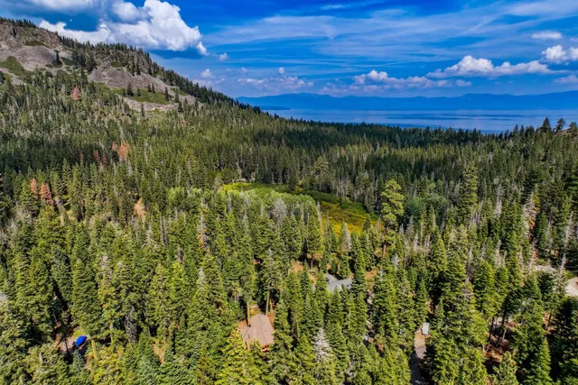 a view of an outdoor space with a lake view