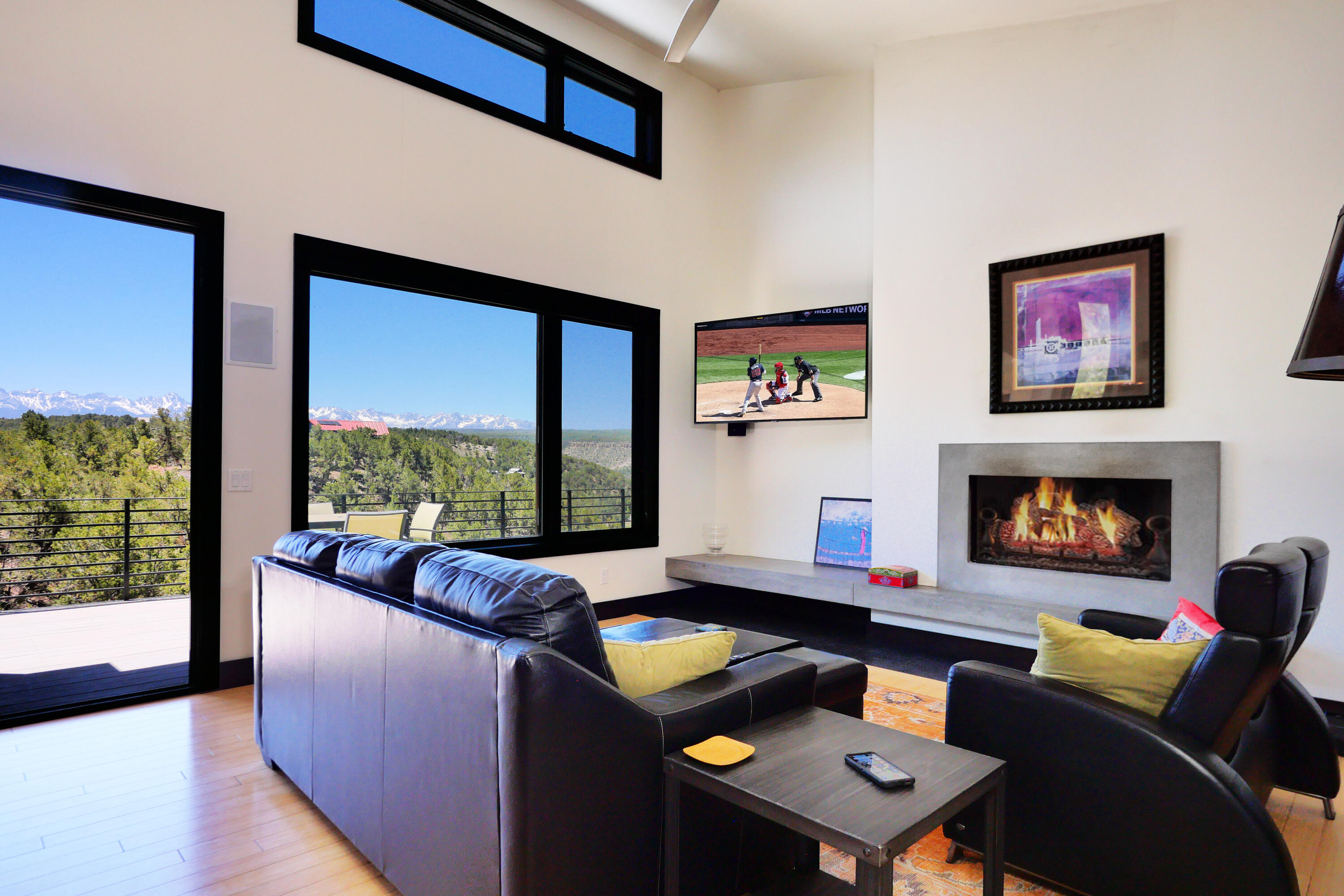 456 Ridge Road Montrose, CO 81403 - Photo 5 of 23 3 - Living Room with Fireplace and Mount