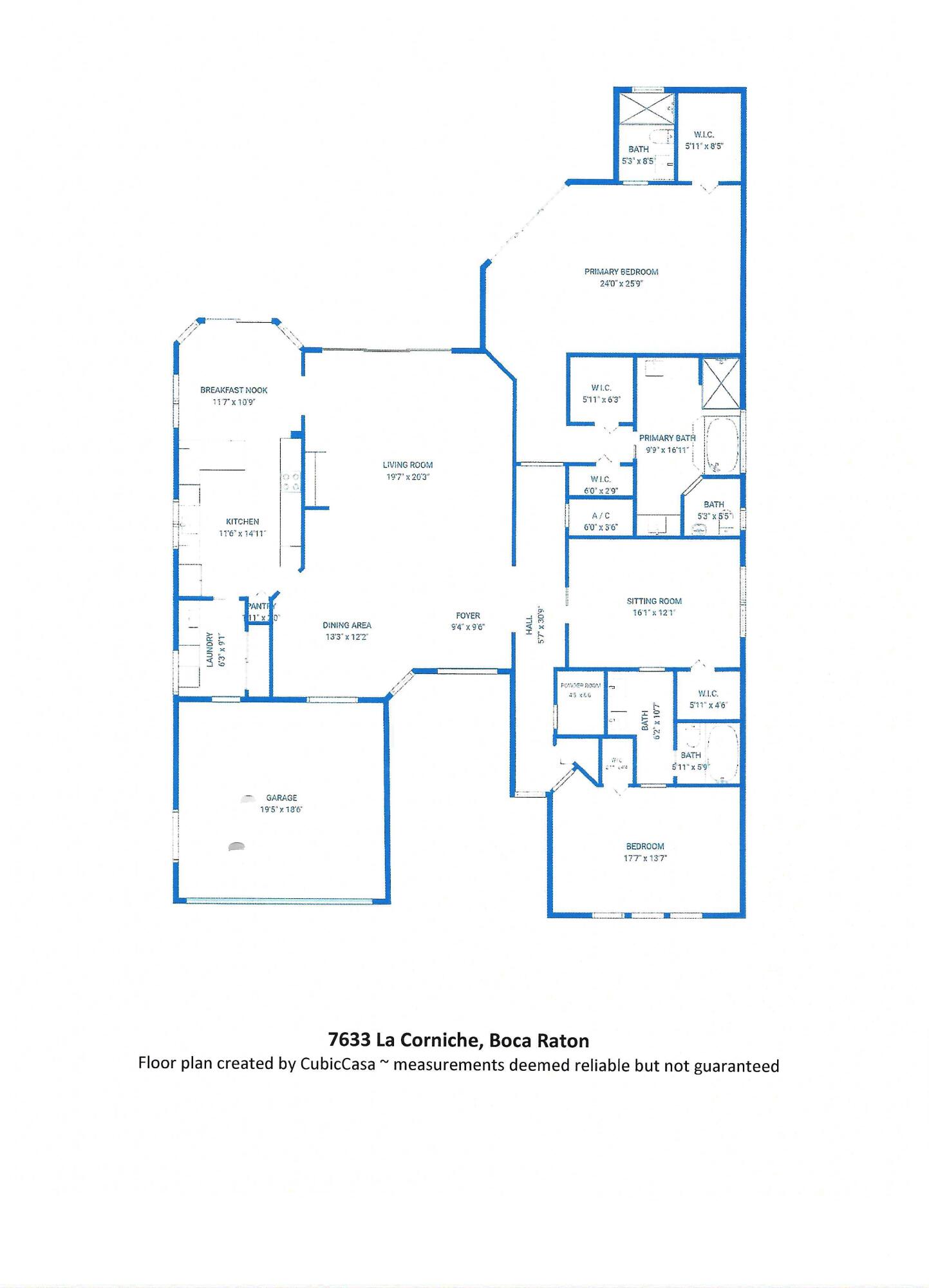 7633 La Corniche Circle Boca Raton, FL 33433 - Photo 49 of 49 a picture of a floor plan