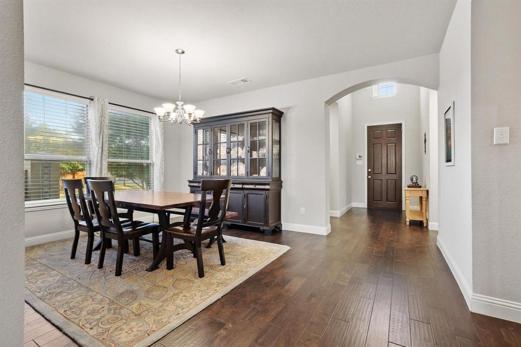 3500 Jersey Road Melissa, TX 75454 - Photo 7 of 40 a view of a dining room with furniture window and wooden floor