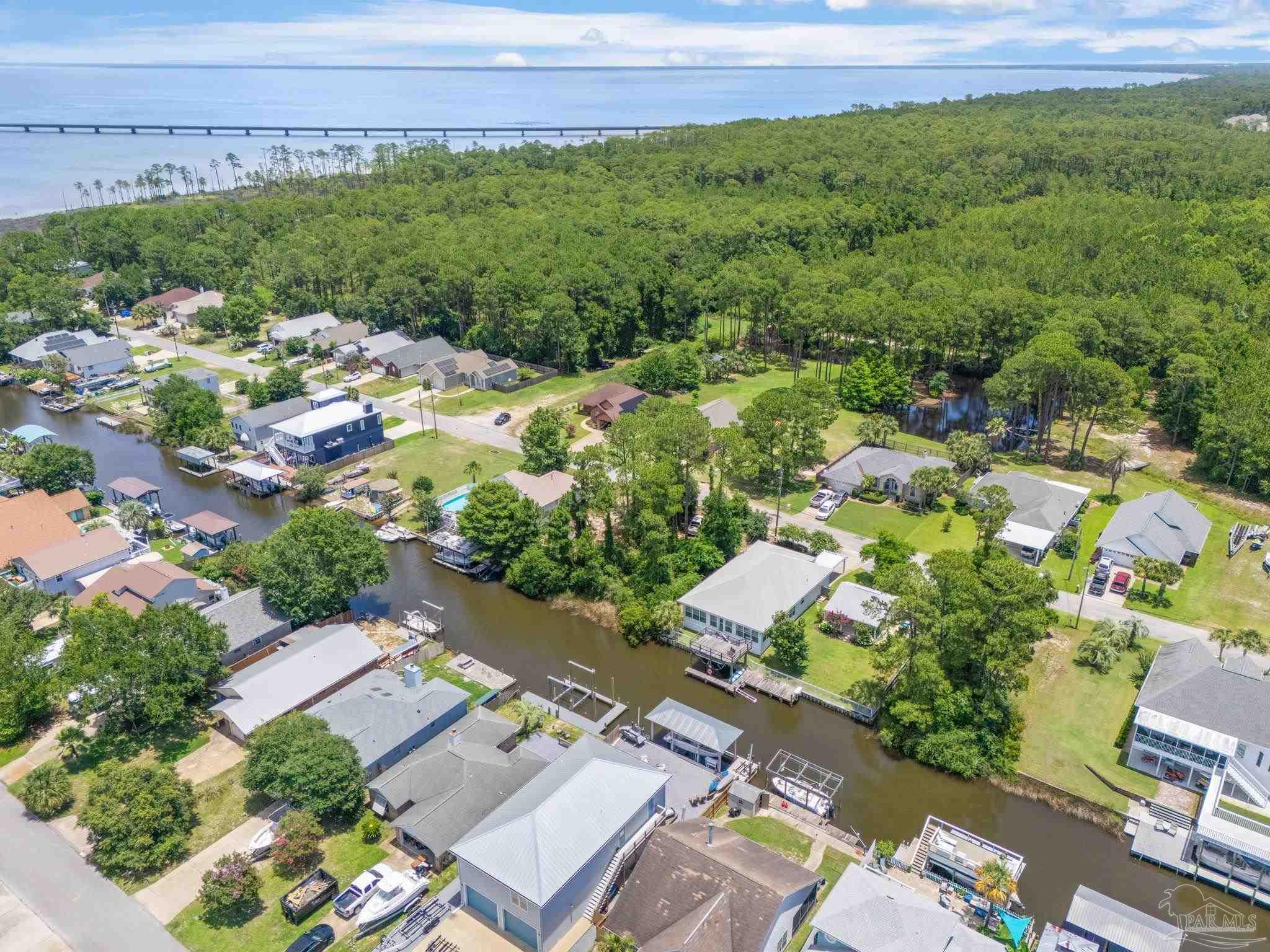 Lot 19 Stanford Road Gulf Breeze, FL 32563 - Photo 6 of 6 an aerial view of a house with a yard