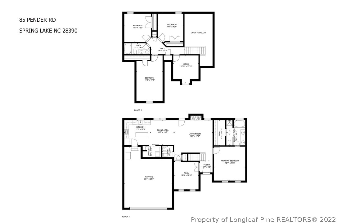 85 Pender Road Spring Lake, NC 28390 - Photo 45 of 45 a picture of a floor plan