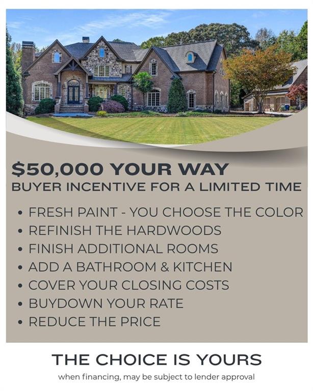 2145 Jones Phillips Road Dacula, GA 30019 - Photo 8 of 98 a view of a big house with a big yard and large trees