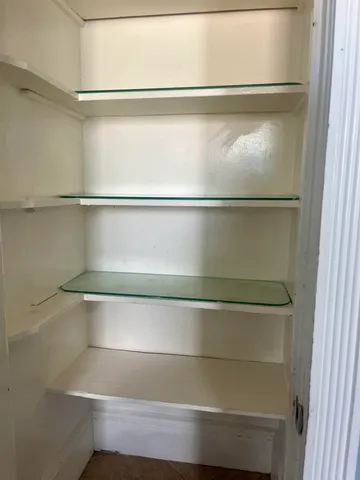 a close view of closet