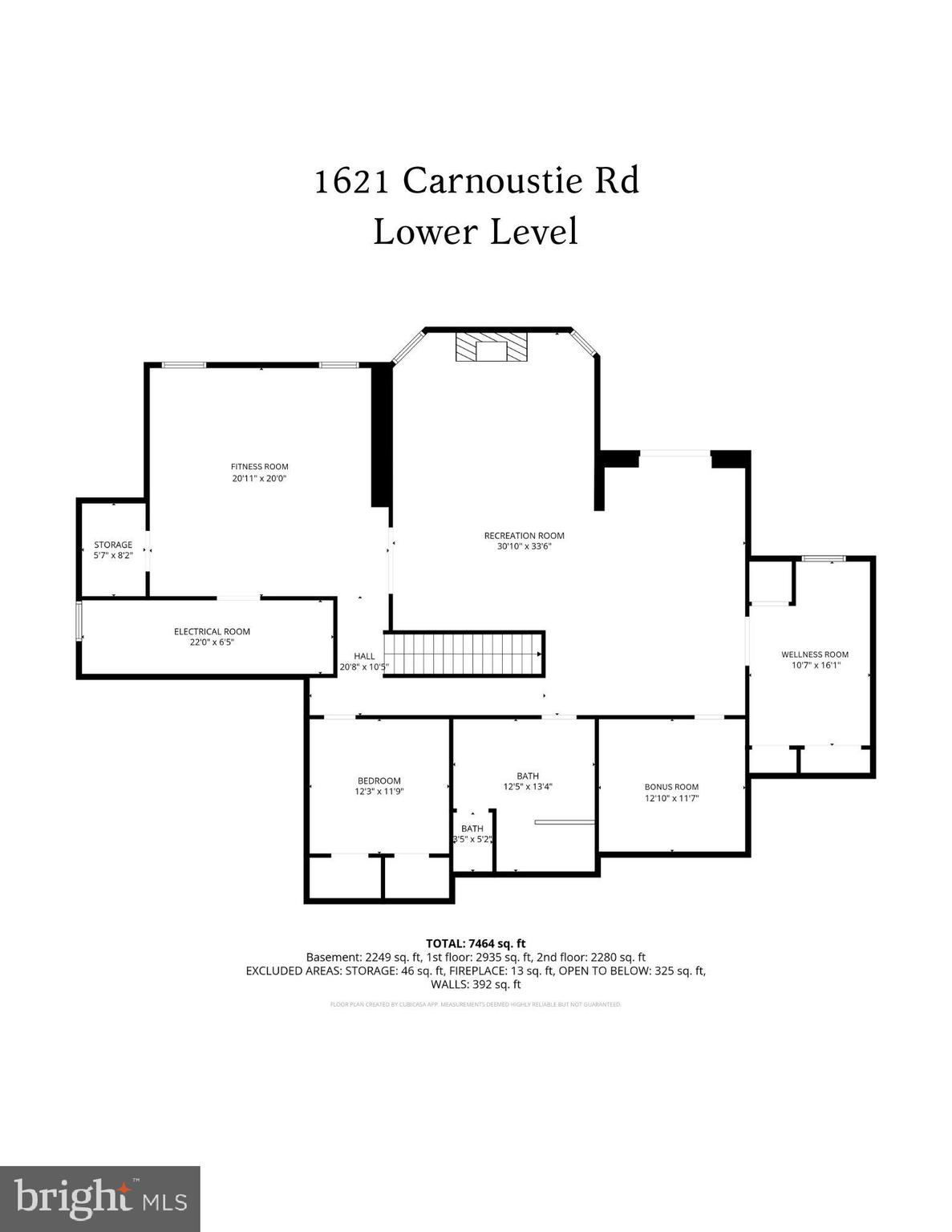 1621 Carnoustie Road Davidsonville, MD 21035 - Photo 3 of 3 FLOOR PLAN_LOWER