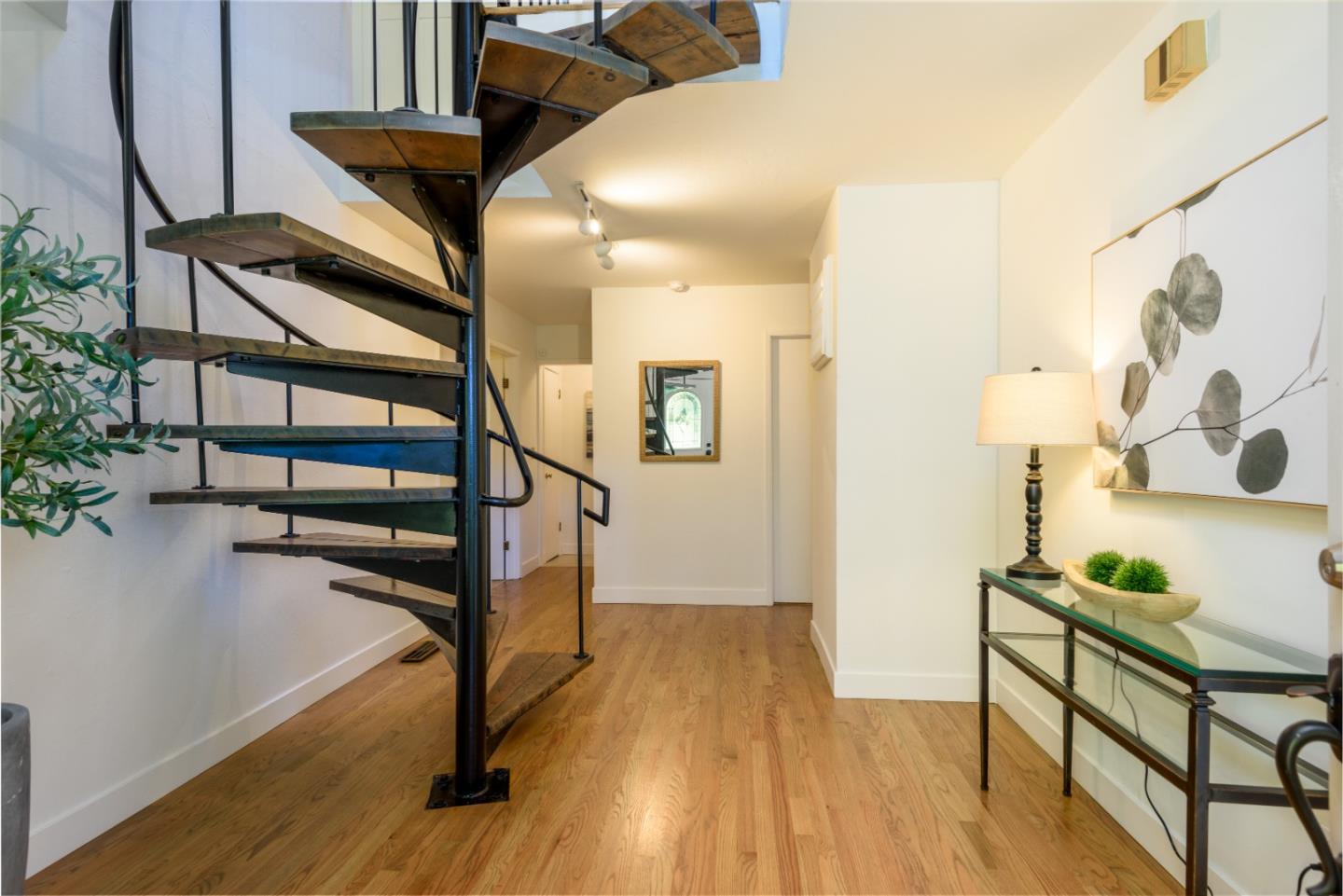 8 Big Tree Way Woodside, CA 94062 - Photo 2 of 31 a view of entryway and hall with wooden floor