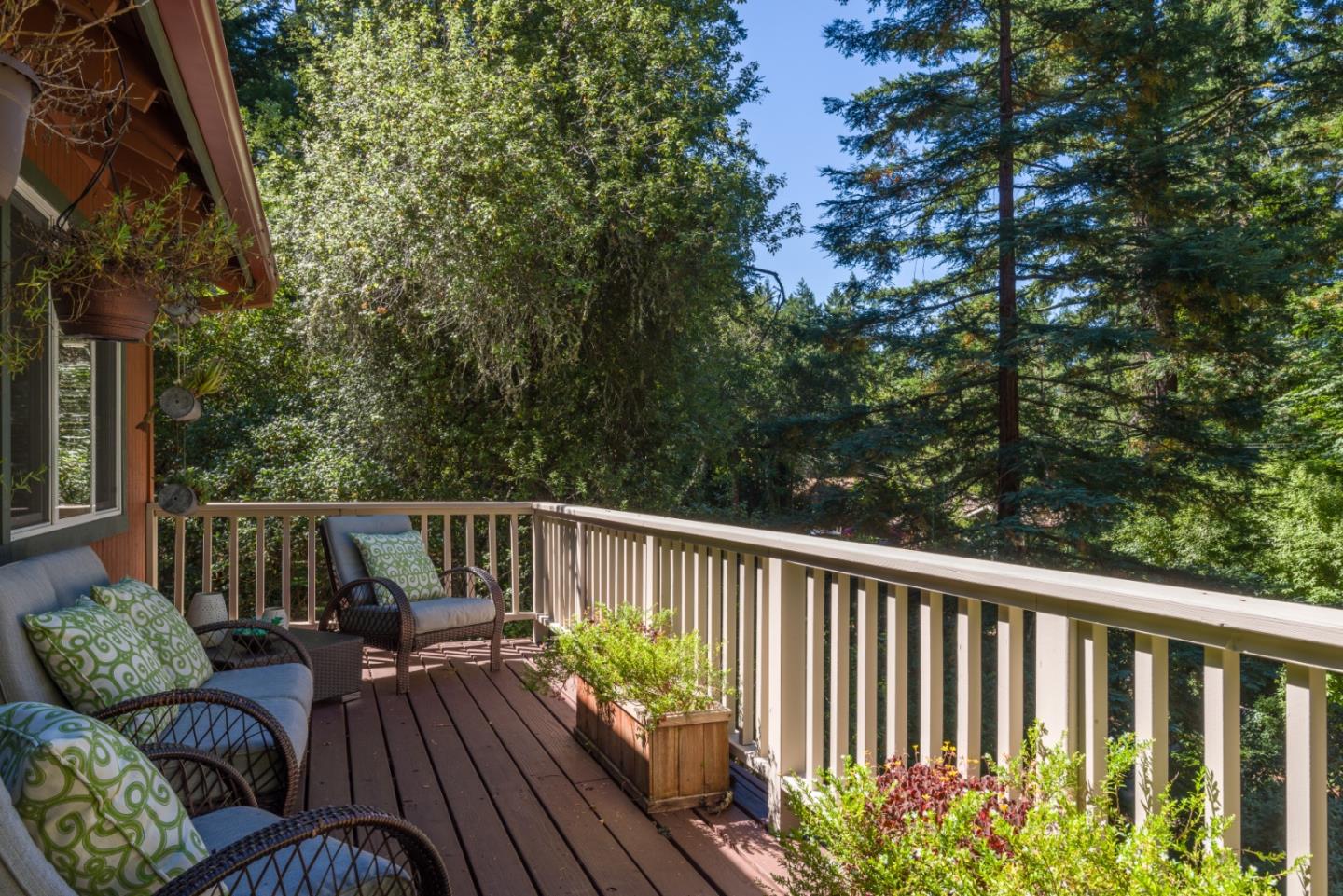 8 Big Tree Way Woodside, CA 94062 - Photo 24 of 31 a view of balcony with furniture