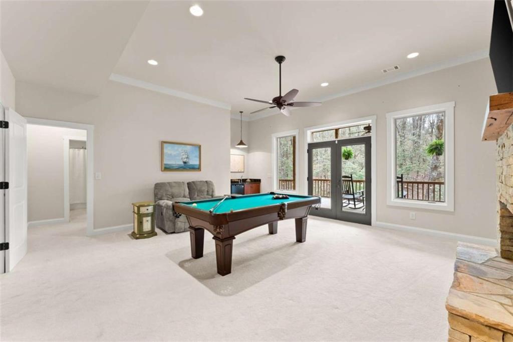 167 Early Red Pippin Clarkesville, GA 30523 - Photo 29 of 59 a room with pool table and windows