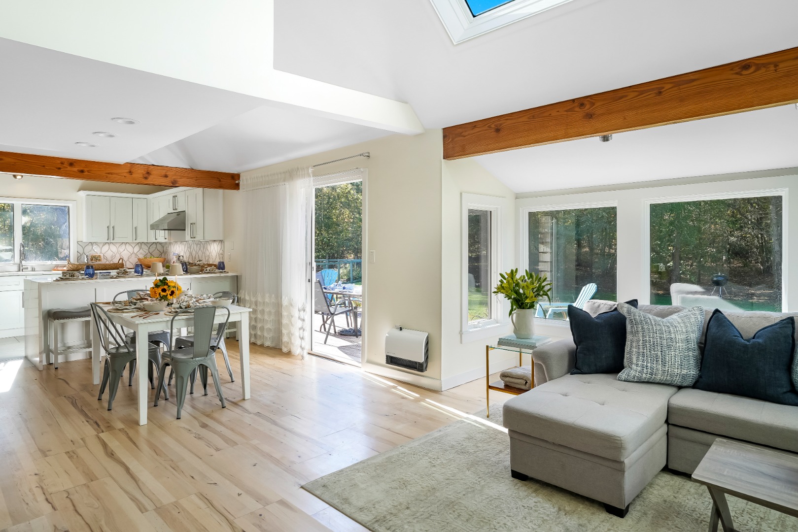 105 Stoney Hill Road West Tisbury, MA 02568 - Photo 19 of 44 a living room with furniture and a large window