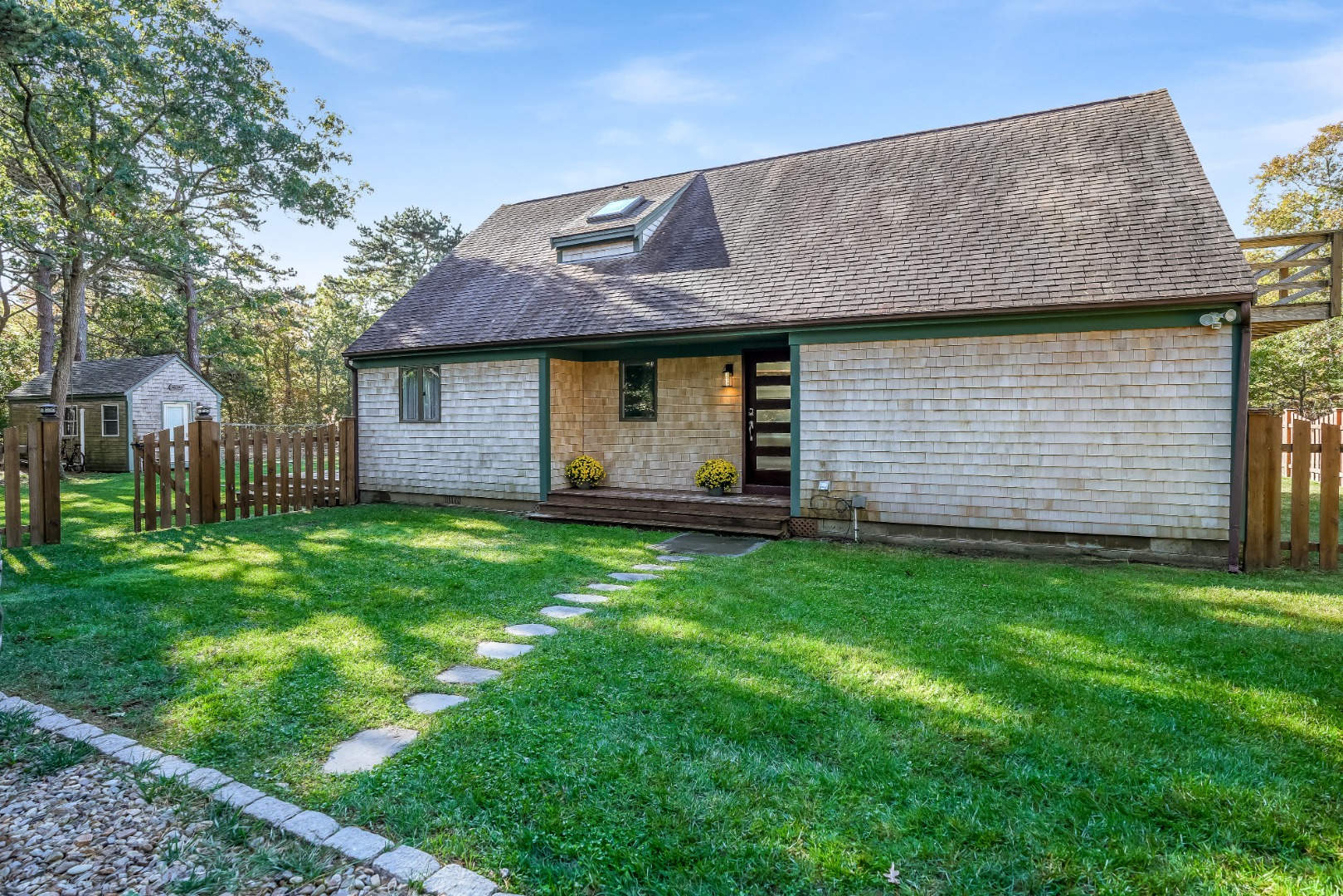 105 Stoney Hill Road West Tisbury, MA 02568 - Photo 3 of 44 a view of a house with garden