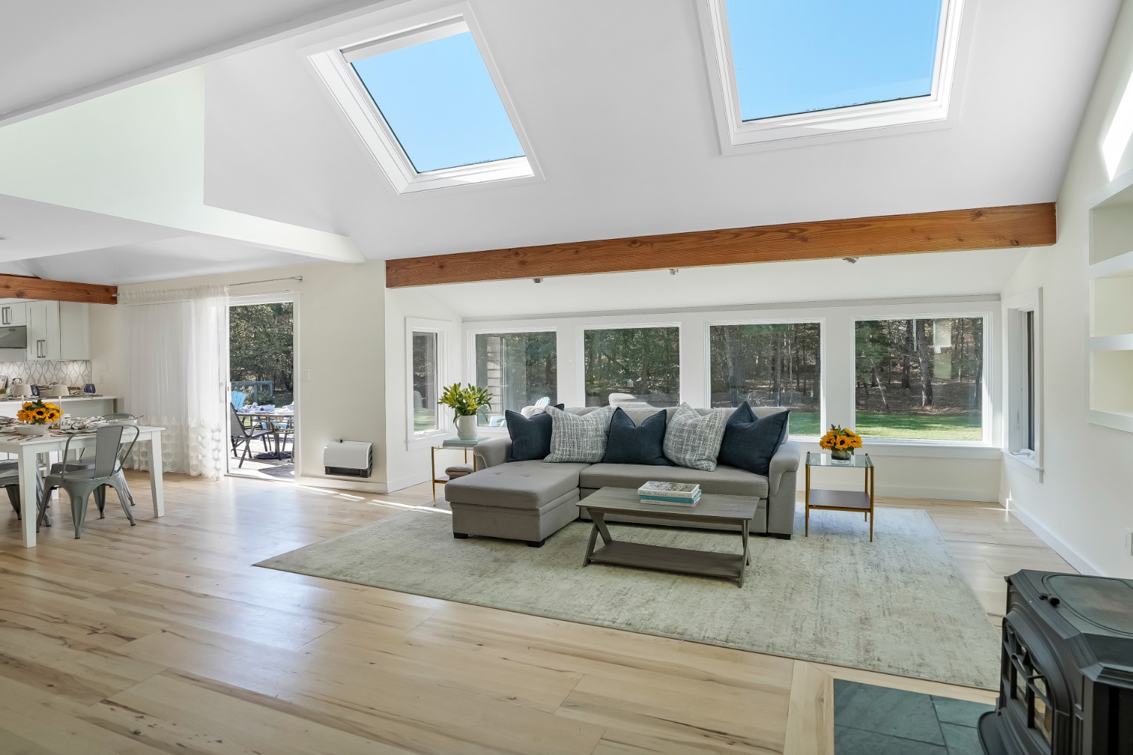 105 Stoney Hill Road West Tisbury, MA 02568 - Photo 5 of 44 a living room with furniture and a large window