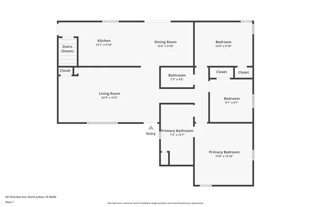$219,900 | 201 Sheridan Avenue, North Judson, IN 46366