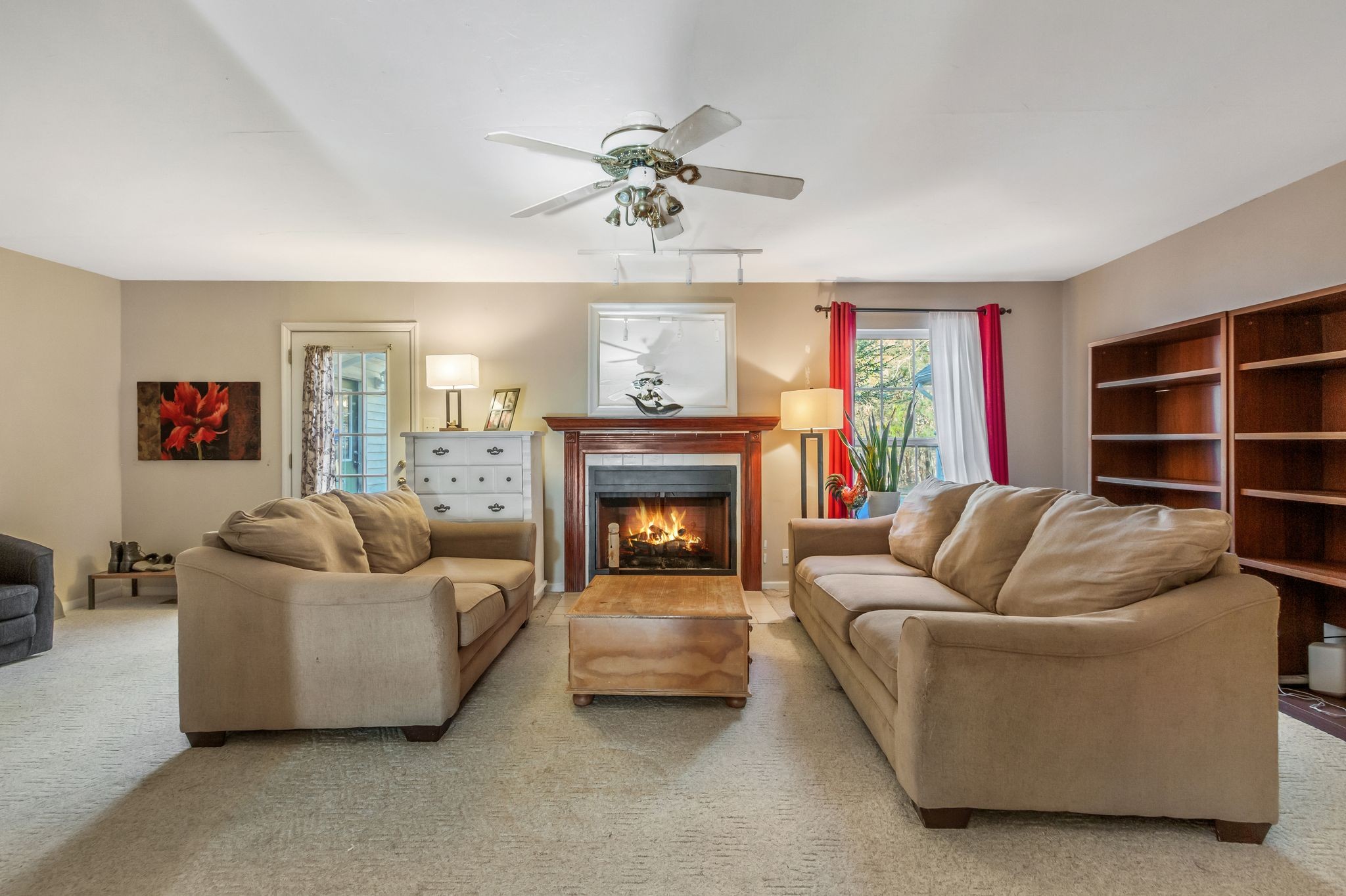 7164 Dice Lampley Road Fairview, TN 37062 - Photo 16 of 42 a living room with furniture and a fireplace