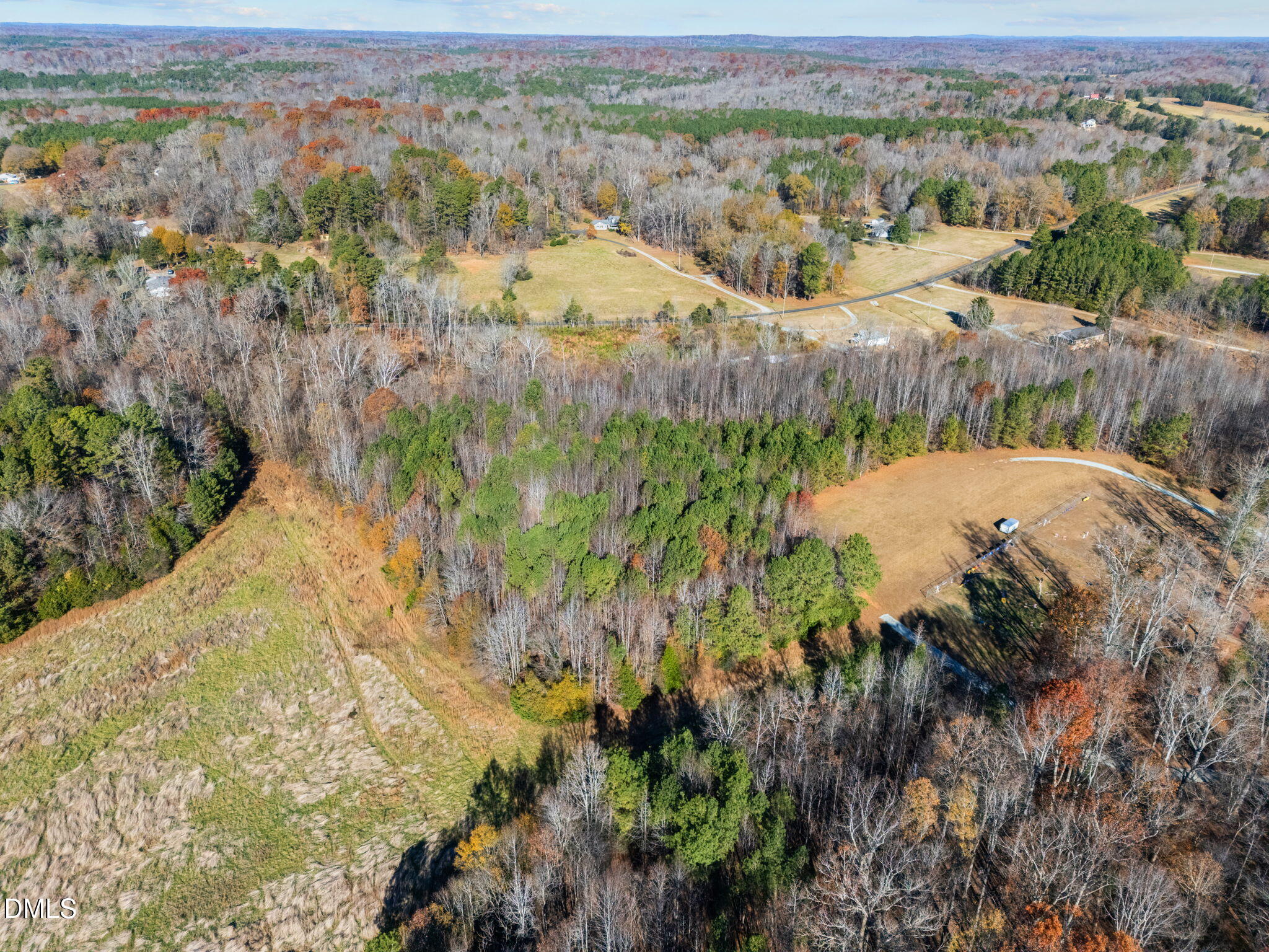 7884 South Lowell Road Bahama, NC 27503 - Photo 4 of 12 an aerial view of mountain with residential space and mountain view