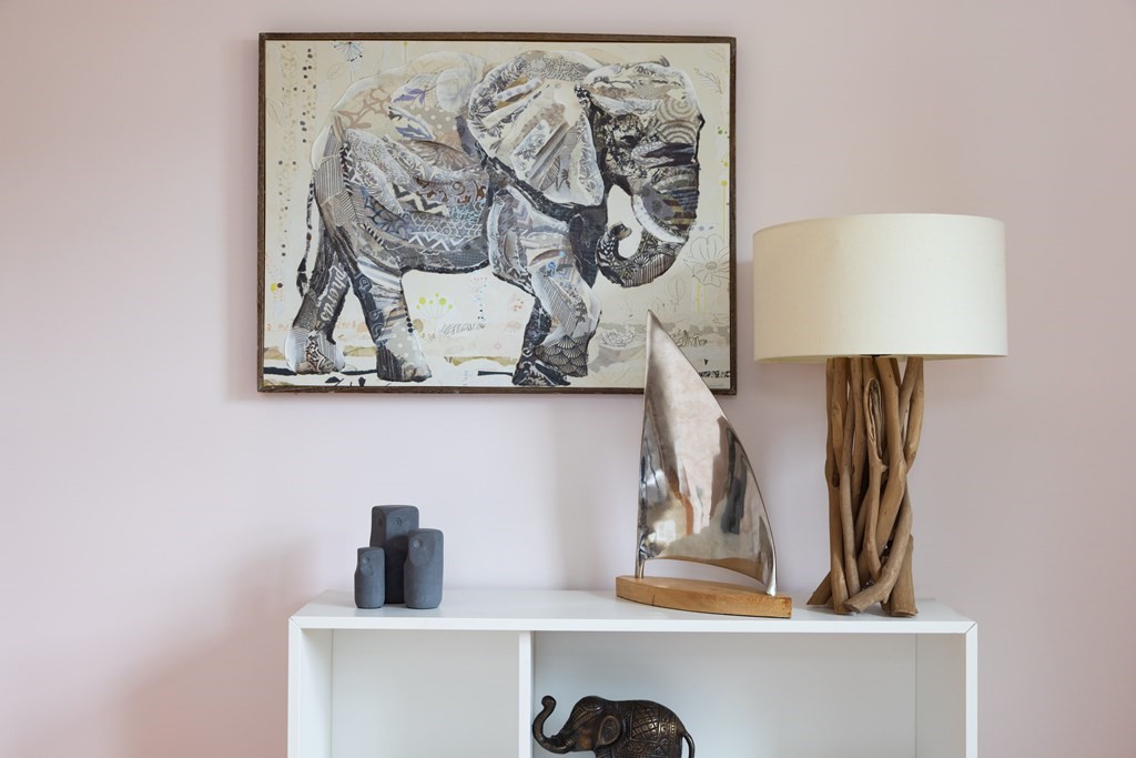 15 Wheaton Road Arlington, MA 02474 - Photo 13 of 19 a bathroom with a painting on the wall and a shower