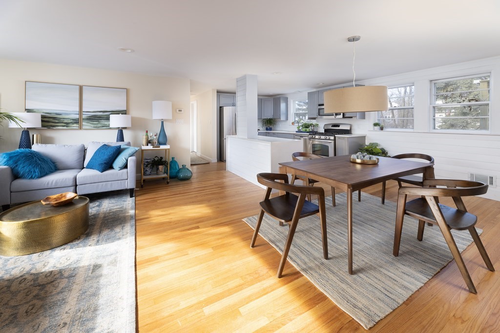 15 Wheaton Road Arlington, MA 02474 - Photo 8 of 19 a living room with furniture and a wooden floor
