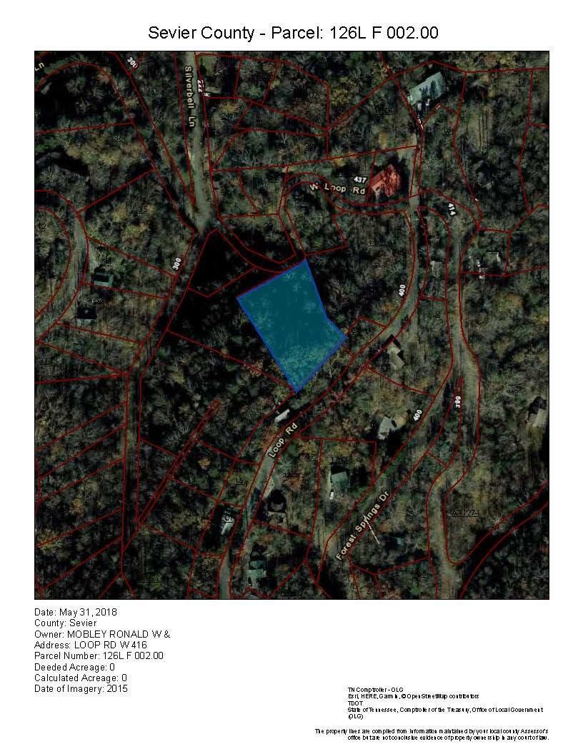 416 West Loop Road Gatlinburg, TN 37738 - Photo 5 of 6 416 W Loop MAP Aerial