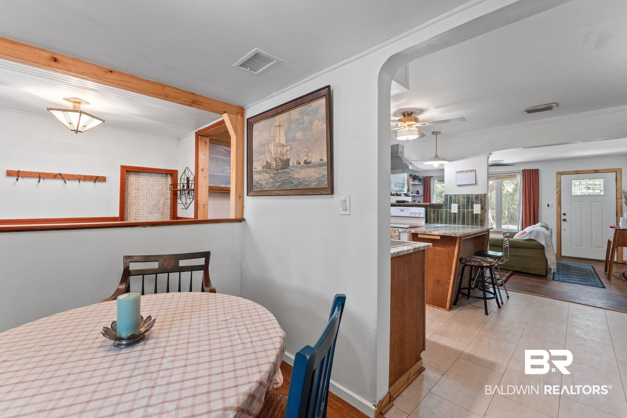 10785 Gregg Road Semmes, AL 36575 - Photo 11 of 35 Dining space with light wood-style flooring and a ceiling fan