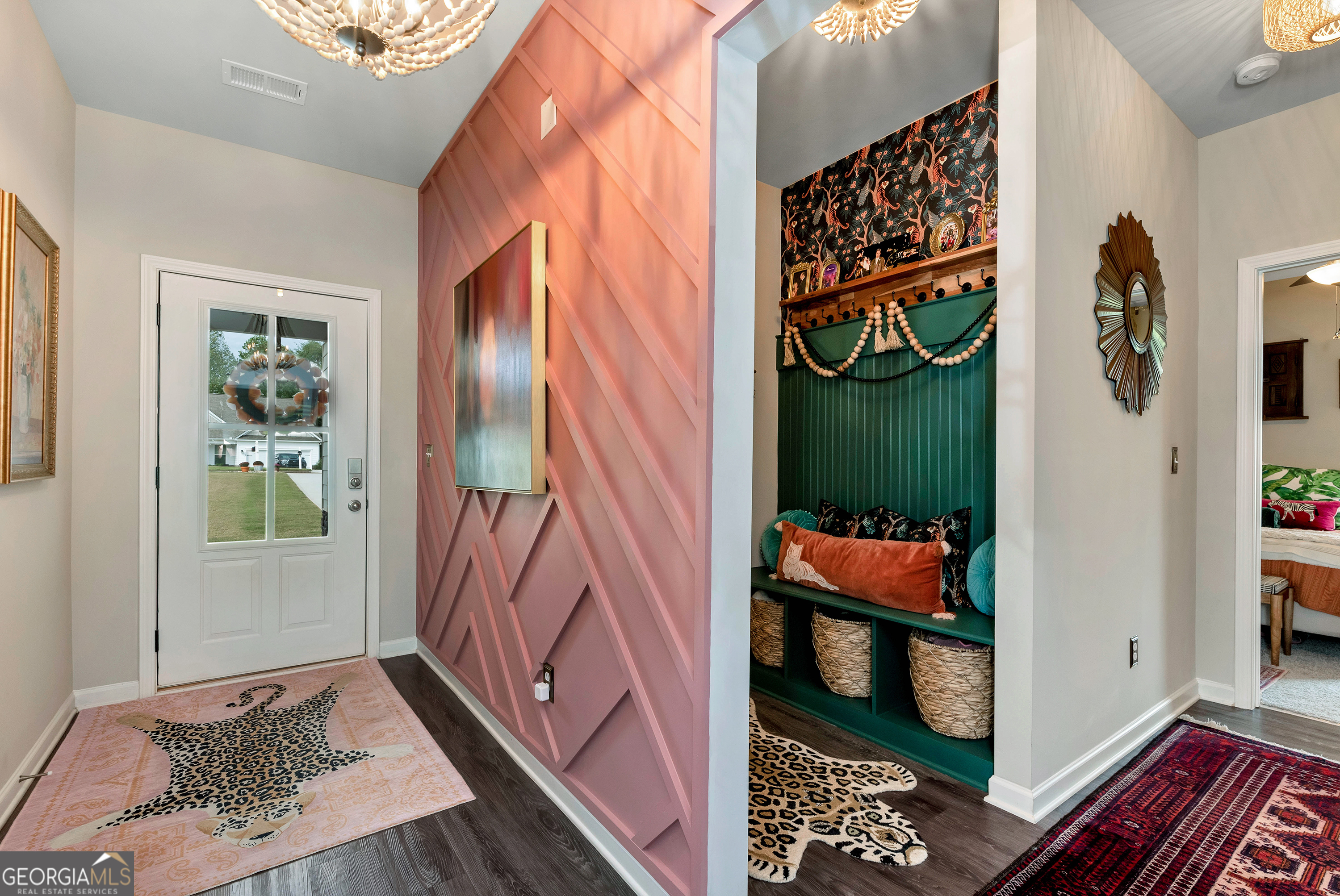 425 Crystal Way Cornelia, GA 30531 - Photo 30 of 46 a view of an entryway with wooden floor and mirror