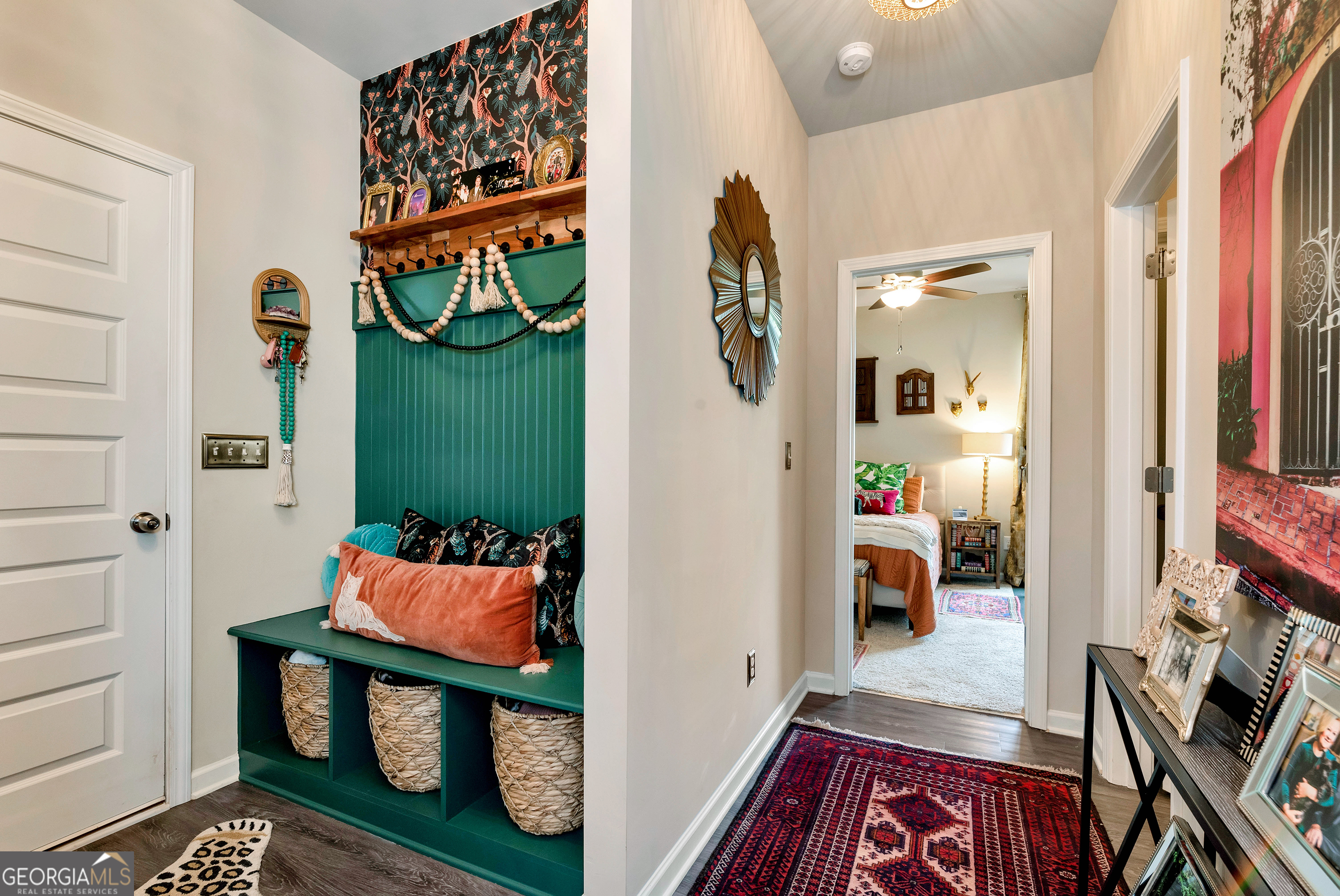 425 Crystal Way Cornelia, GA 30531 - Photo 32 of 46 an entryway with wooden floor and a rug