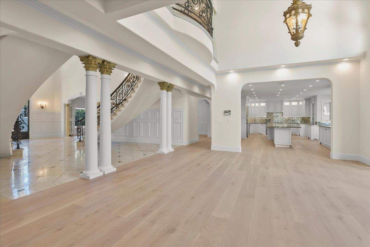 18911 Decatur Road Los Gatos, CA 95030 - Photo 37 of 143 a view of a hallway with wooden floor and a living room