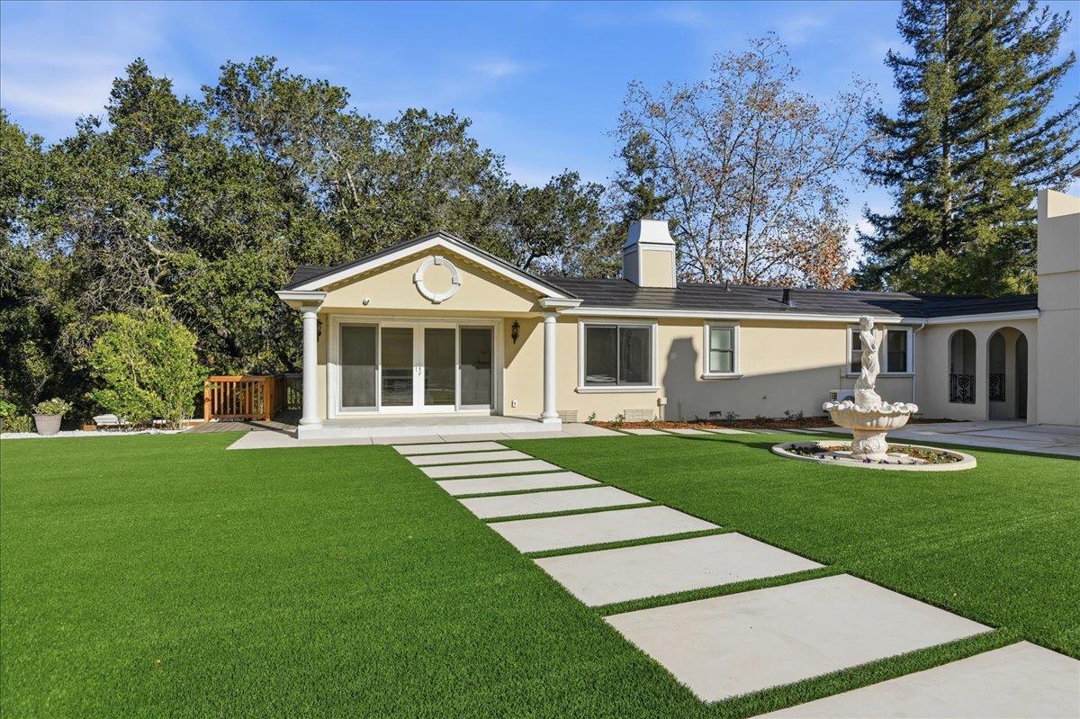 18911 Decatur Road Los Gatos, CA 95030 - Photo 89 of 143 a front view of a house with a yard and trees