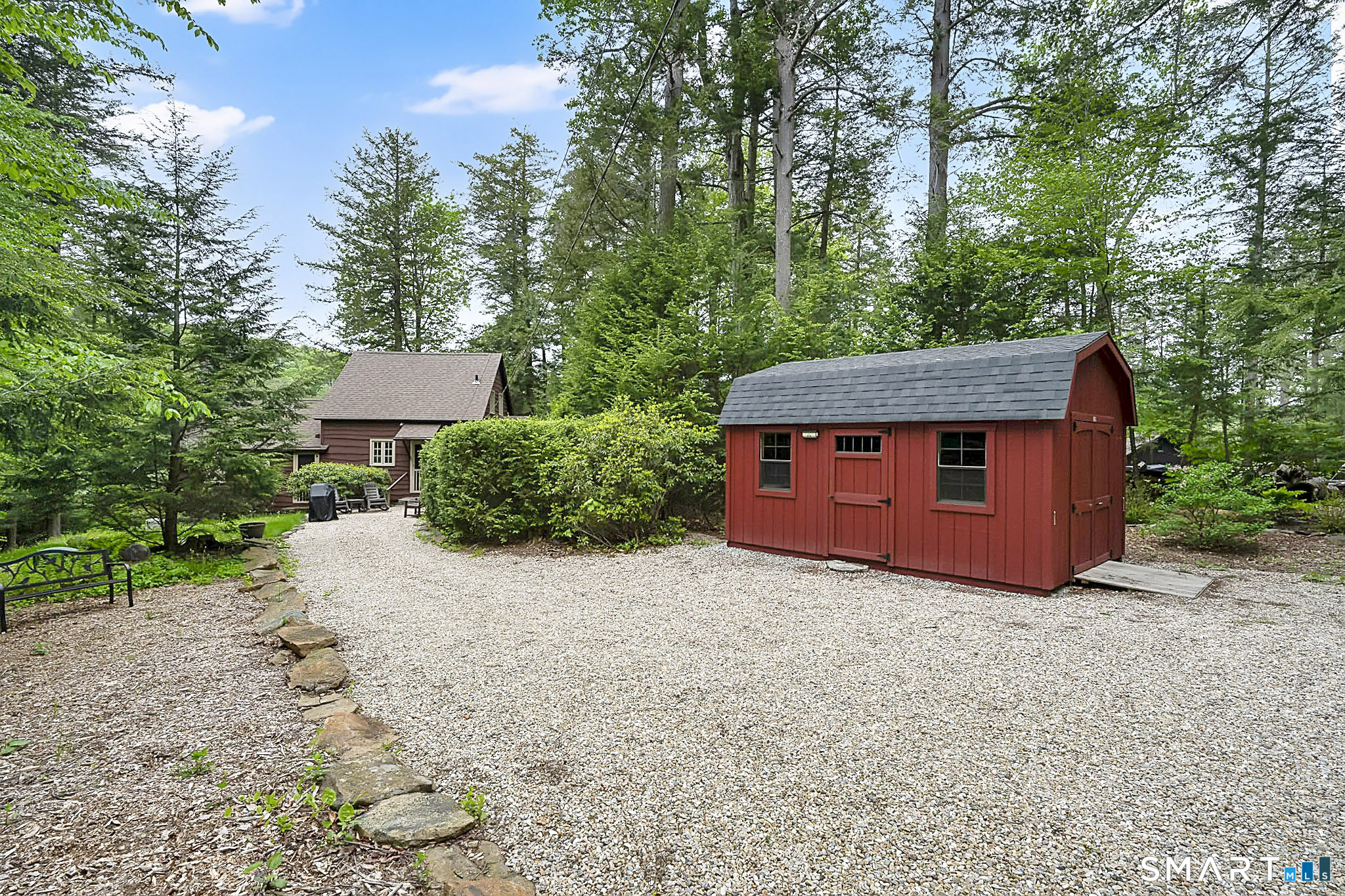 47 Pinehurst Road Hartland, CT 06091 - Photo 32 of 39 a view of a house with a yard and large trees