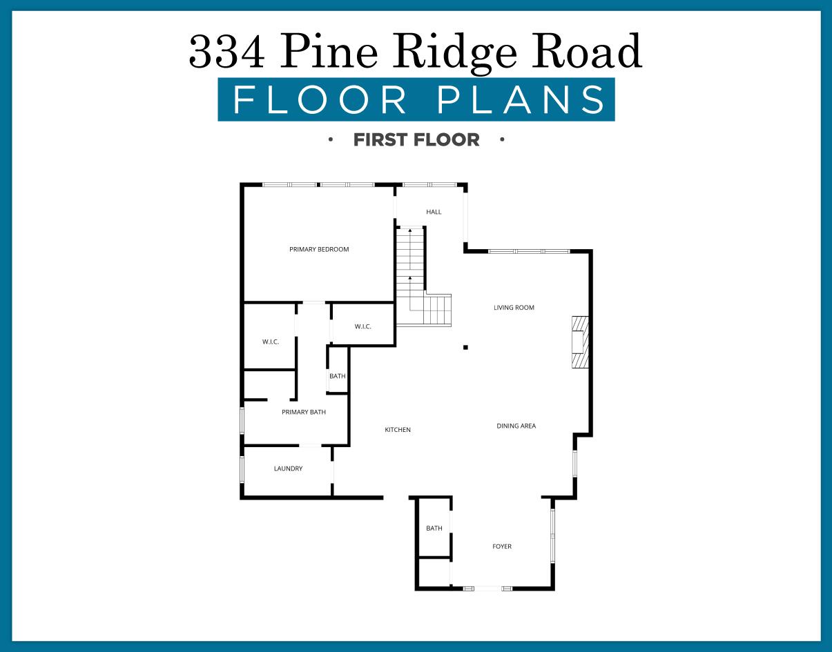 334 Pine Ridge Road Chattanooga, TN 37405 - Photo 66 of 69 First-Floor-Floorplan