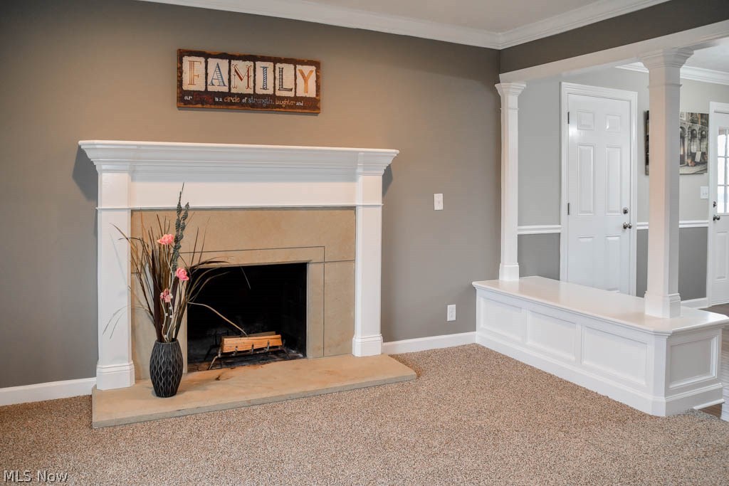 340 Kenridge Road Akron, OH 44333 - Photo 18 of 21 Living room fireplace.