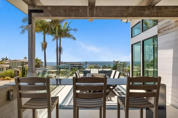 a view of an outdoor seating area