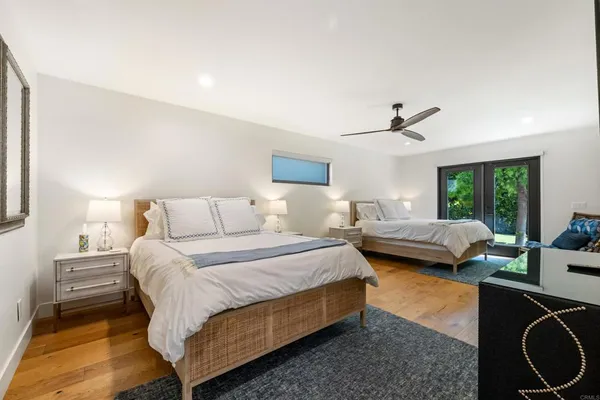 a bedroom with bed and window