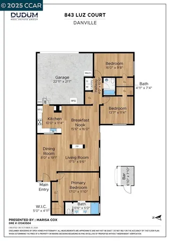 $1,499,000 | 843 Luz Court, Danville, CA 94526