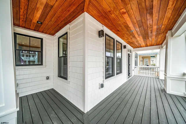 a view of a house with a deck