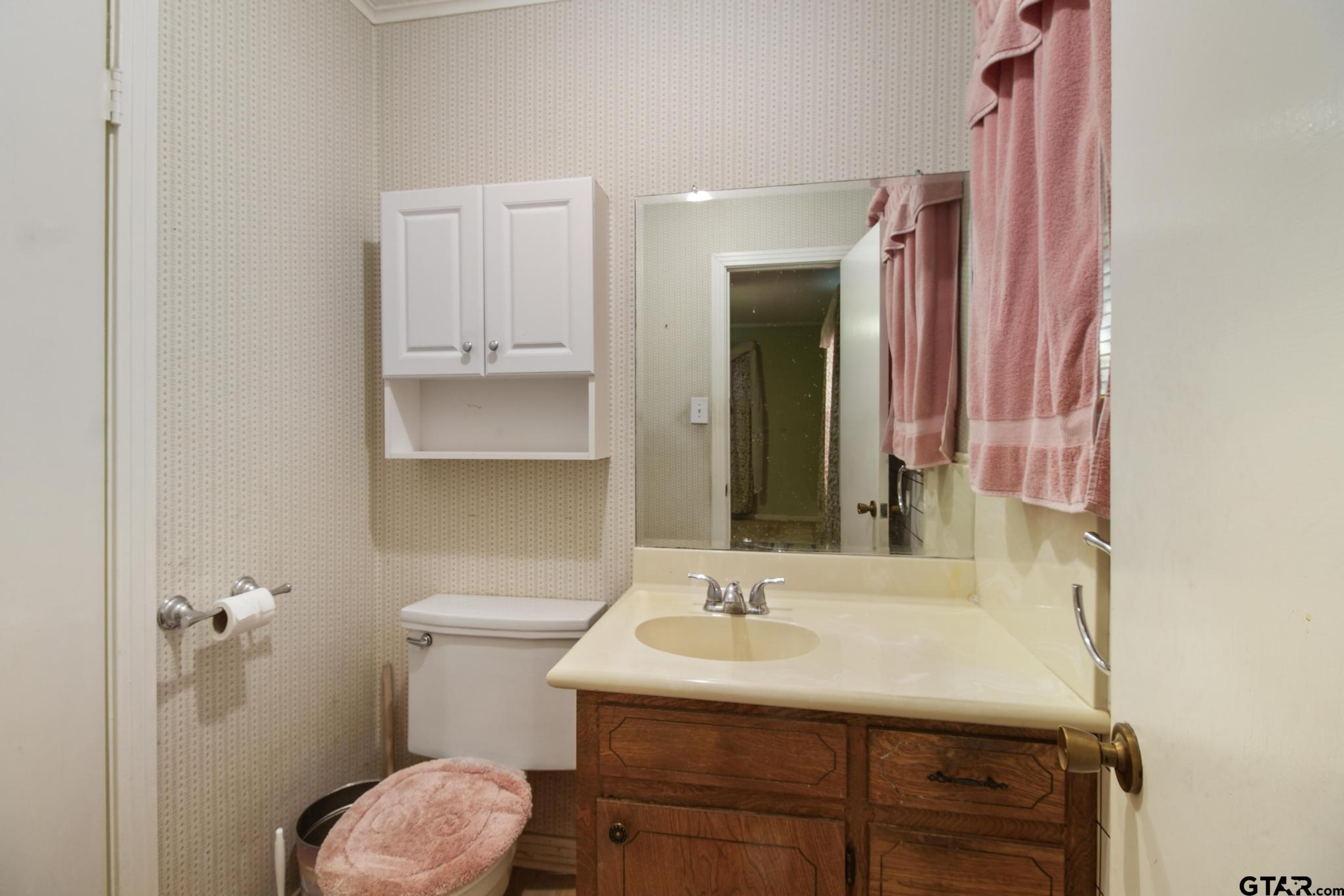 1919 East Ferdell Street Tyler, TX 75701 - Photo 17 of 24 a bathroom with a sink toilet and mirror