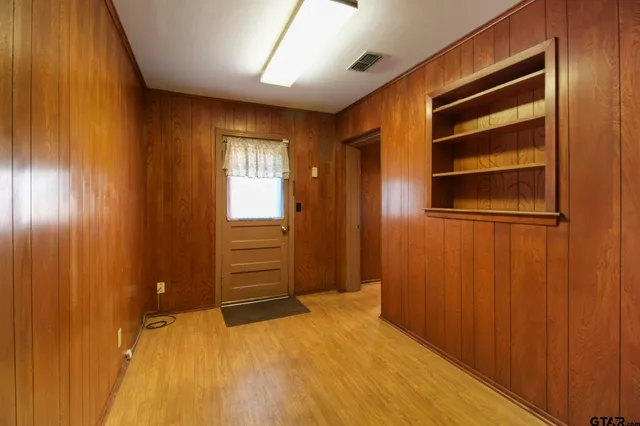 a room with dryer and washer