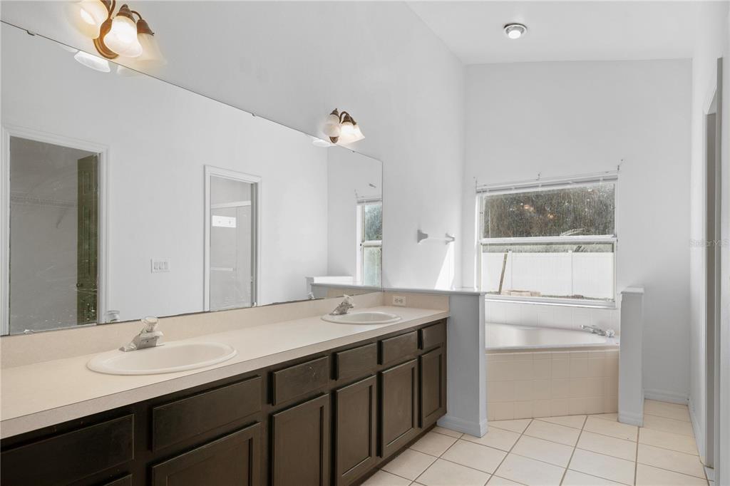 11748 Constance Way Clermont, FL 34711 - Photo 18 of 45 a bathroom with a sink a vanity and a mirror