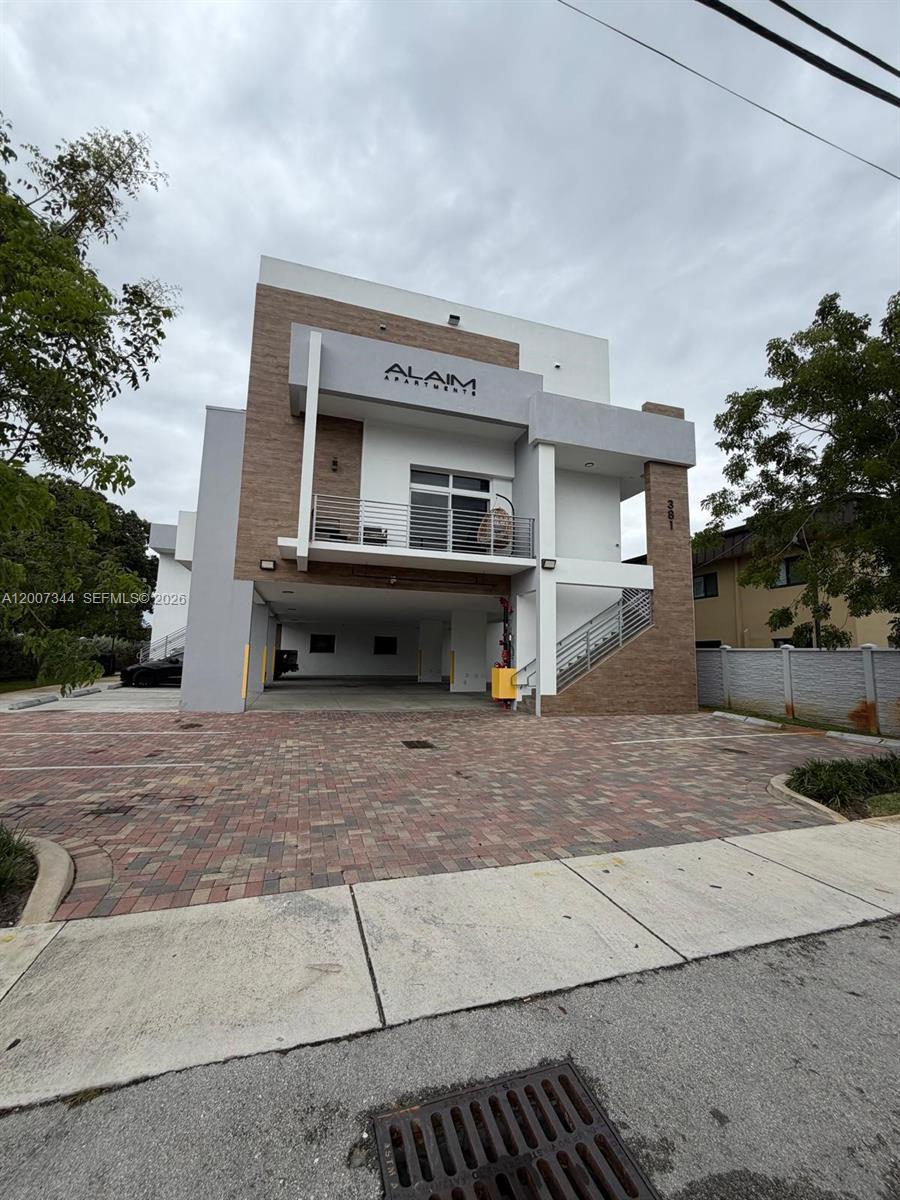 a front view of a house