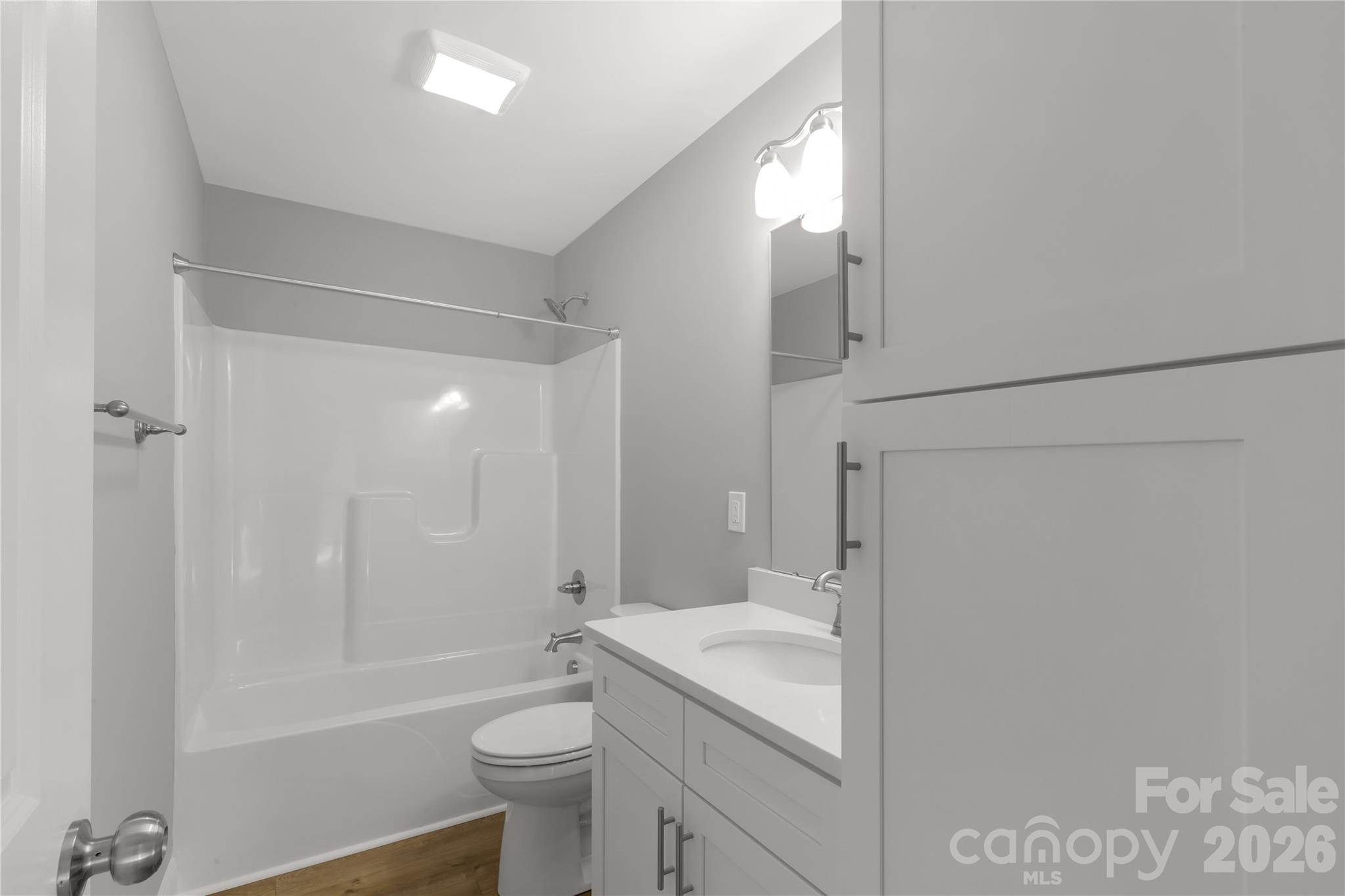2166 Reeves Road Lancaster, SC 29720 - Photo 23 of 37 a bathroom with a granite countertop sink toilet and shower