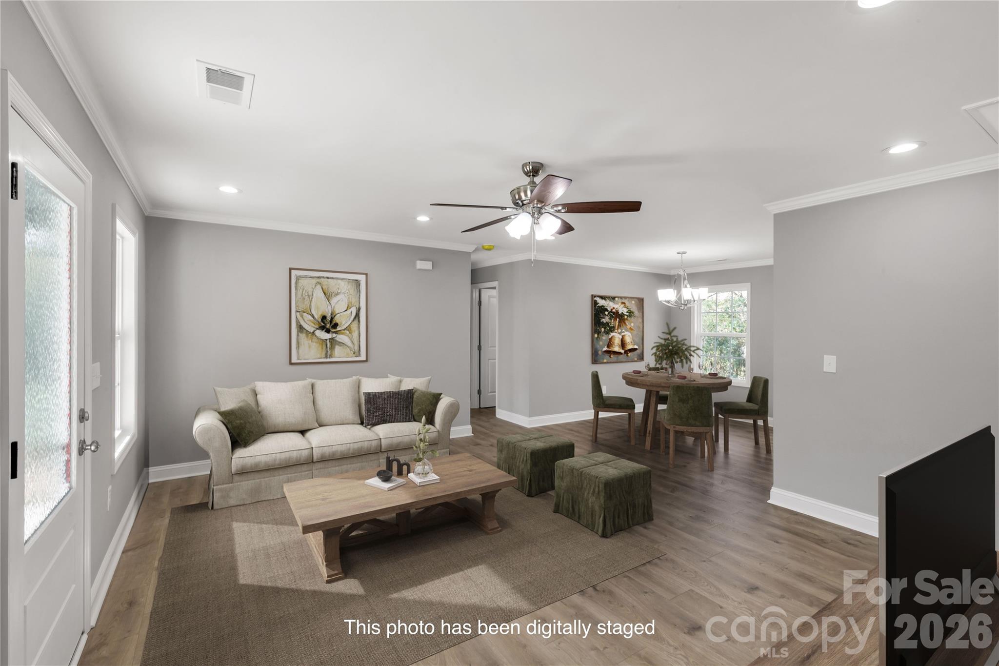 2166 Reeves Road Lancaster, SC 29720 - Photo 5 of 37 a living room with furniture and a flat screen tv
