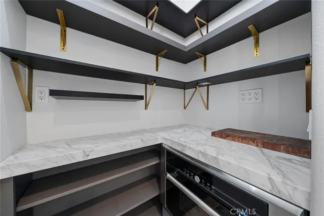 a view of a kitchen with an oven