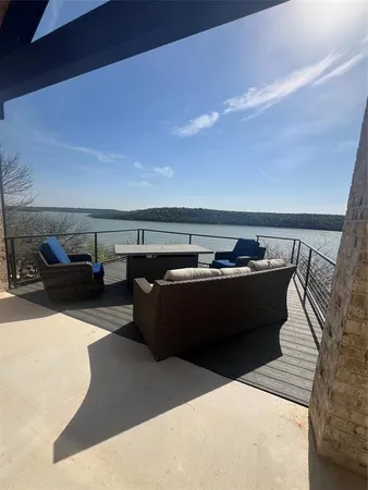 a terrace view with seating space