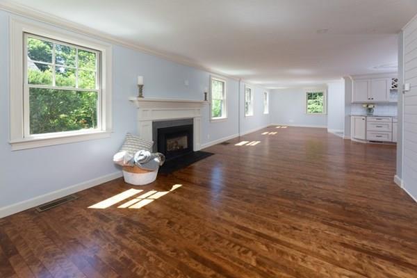 25 Magnolia Road Milton, MA 02186 - Photo 3 of 28 a view of an empty room with wooden floor and a window